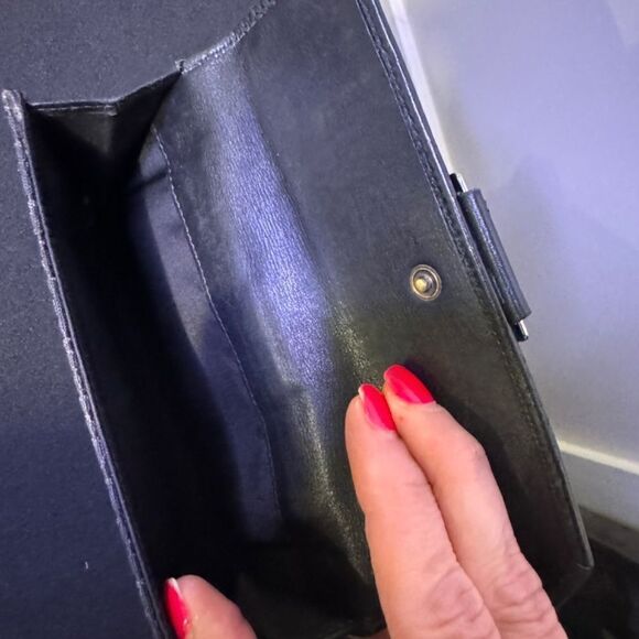 Christian Dior Black John Galliano Oblique Monogram Logo Canvas Wallet RARE!!! - Picture 7 of 11